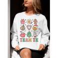 Team TK Teacher Christmas Groovy Smile Face Girl Boy Kid TK Women Crewneck Sweatshirt, Groovy Teacher Sweatshirts, funny gift Team TK Teacher Christmas Groovy Smile Face Girl Boy Kid TK Women Crewneck Sweatshirt, Groovy Teacher Sweatshirts, funny gift