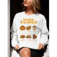 Thankful Syllables Teacher Thanksgiving Educational Kids Women Crewneck Sweatshirt, funny gift