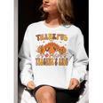 Thankful Teacher's Aide Thanksgiving Autumn Fall Women Men Women Crewneck Sweatshirt, funny gift