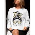 History Teacher Messy Bun Life Hair Glasses Women Crewneck Sweatshirt, History Teacher Sweatshirts, funny gift History Teacher Messy Bun Life Hair Glasses Women Crewneck Sweatshirt, History Teacher Sweatshirts, funny gift