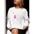 I Wear Pink For My Teacher Breast Cancer Awareness Support Men Women Women Crewneck Sweatshirt, funny gift I Wear Pink For My Teacher Breast Cancer Awareness Support Men Women Women Crewneck Sweatshirt, funny gift