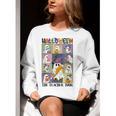 Women Halloween The Teacher Tour Ghosts Pencil Pumpkins Women Crewneck Sweatshirt, funny gift