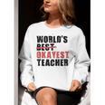 World's Best Okayest Teacher ACY025a For Men Women Women Crewneck Sweatshirt, funny gift World's Best Okayest Teacher ACY025a For Men Women Women Crewneck Sweatshirt, funny gift