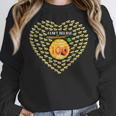 100 Days Of School Bee Hive Tree Hearts Teachers Student Kid Women Crewneck Sweatshirt, funny design