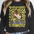 100th Day Of School Teacher Monkey Pun Banana For Men Women Girls Kids Women Crewneck Sweatshirt, funny design
