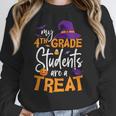 My 4th Grade Students Are a Treat Teacher Halloween Witch For Men Women Kids Women Crewneck Sweatshirt, 4th Grade Teacher Gifts, funny design My 4th Grade Students Are a Treat Teacher Halloween Witch For Men Women Kids Women Crewneck Sweatshirt, 4th Grade Teacher Gifts, funny design