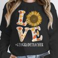 4th Grade Teacher Love Autumn Fall Sunflower Appreciation Women Crewneck Sweatshirt, 4th Grade Teacher Gifts, funny design 4th Grade Teacher Love Autumn Fall Sunflower Appreciation Women Crewneck Sweatshirt, 4th Grade Teacher Gifts, funny design