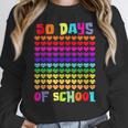 50 Days Of School Hearts Teacher Happy 50th Day Of School Women Crewneck Sweatshirt, funny design 50 Days Of School Hearts Teacher Happy 50th Day Of School Women Crewneck Sweatshirt, funny design