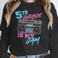 5th Grade Is My Jam Vintage 80s Boombox Teacher Student Women Crewneck Sweatshirt, funny design 5th Grade Is My Jam Vintage 80s Boombox Teacher Student Women Crewneck Sweatshirt, funny design