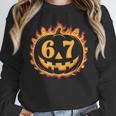 6 7 Meme Halloween Pumpkin Costume For Student Teacher Women Crewneck Sweatshirt, funny design 6 7 Meme Halloween Pumpkin Costume For Student Teacher Women Crewneck Sweatshirt, funny design