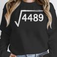 67 Meme Math Teacher Square Root 4489 Women Crewneck Sweatshirt, funny design