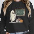 67 Teacher Halloween Ghost Six Seven Meme Math Joke Women Crewneck Sweatshirt, funny design 67 Teacher Halloween Ghost Six Seven Meme Math Joke Women Crewneck Sweatshirt, funny design