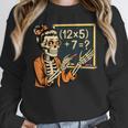 67 Teacher Halloween Skeleton Women Crewneck Sweatshirt, funny design