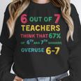 67 Teacher Middle School Teacher 6 7 Overuse 67 Women Crewneck Sweatshirt, funny design 67 Teacher Middle School Teacher 6 7 Overuse 67 Women Crewneck Sweatshirt, funny design