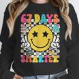 67th Day Of School Shirt 67 Days Smarter Teacher Boy Girls Women Crewneck Sweatshirt, funny design