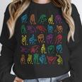 ABC Sign Language Chart Teacher Hand Letter Alphabet ASL Women Crewneck Sweatshirt, funny design ABC Sign Language Chart Teacher Hand Letter Alphabet ASL Women Crewneck Sweatshirt, funny design