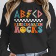 ABCD Kindergarten Rocks Back To School Teacher Kindergarten Women Crewneck Sweatshirt, funny design