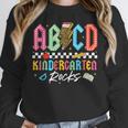 ABCD Kindergarten Rocks Pencil Lightning Teachers Rock Boys Women Crewneck Sweatshirt, funny design