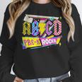 ABCD Pre-K Rocks Back To School PreK Kindergarten Teacher Women Crewneck Sweatshirt, funny design ABCD Pre-K Rocks Back To School PreK Kindergarten Teacher Women Crewneck Sweatshirt, funny design