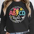 ABCD The Teacher Tour Back To School First Day Of School Women Crewneck Sweatshirt, funny design ABCD The Teacher Tour Back To School First Day Of School Women Crewneck Sweatshirt, funny design