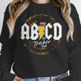 ABCD The Teacher Tour Last Day Of School Rockin' Teacher Women Crewneck Sweatshirt, funny design ABCD The Teacher Tour Last Day Of School Rockin' Teacher Women Crewneck Sweatshirt, funny design