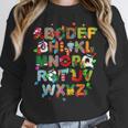 ABCs Learning Kindergarten Teacher Christmas Lights Alphabet For Men Women Kids Women Crewneck Sweatshirt, funny design ABCs Learning Kindergarten Teacher Christmas Lights Alphabet For Men Women Kids Women Crewneck Sweatshirt, funny design