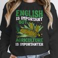 AG Teacher English Is Important But Agriculture Teacher Women Crewneck Sweatshirt, English Teacher Gifts, funny design AG Teacher English Is Important But Agriculture Teacher Women Crewneck Sweatshirt, English Teacher Gifts, funny design