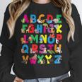 Alphabet Animals ABCs Zoo Kids Boys Girls Teacher Women Crewneck Sweatshirt, funny design