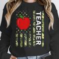 American Flag Camouflage Teacher Patriotic 4th Of July Women Crewneck Sweatshirt, funny design American Flag Camouflage Teacher Patriotic 4th Of July Women Crewneck Sweatshirt, funny design
