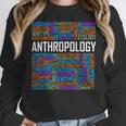Anthropology Words Anthropologist Teacher Women Crewneck Sweatshirt, funny design