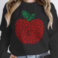 Apple Dot Pattern Art Teacher Appreciation Men Women Humor Women Crewneck Sweatshirt, funny design Apple Dot Pattern Art Teacher Appreciation Men Women Humor Women Crewneck Sweatshirt, funny design