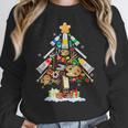Art Christmas Tree Merry Christmas Artist Art Teacher Women Crewneck Sweatshirt, funny design
