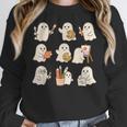Art Teacher Ghost Halloween Artists Painter Teacher Spooky Women Crewneck Sweatshirt, funny design Art Teacher Ghost Halloween Artists Painter Teacher Spooky Women Crewneck Sweatshirt, funny design