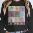 Art Teacher Life Retro Groovy Teaching Future Artists Women Crewneck Sweatshirt, Future Teacher Gifts, Groovy Teacher Gifts, funny design