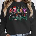 ASL Christmas Buffalo Plaid Teacher American Sign Language Women Crewneck Sweatshirt, funny design ASL Christmas Buffalo Plaid Teacher American Sign Language Women Crewneck Sweatshirt, funny design