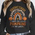 Assistant Teacher Rainbow Leopard Halloween Teacher Women Crewneck Sweatshirt, funny design Assistant Teacher Rainbow Leopard Halloween Teacher Women Crewneck Sweatshirt, funny design