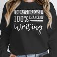 Author Journalist Teacher Writing Content Creator Women Crewneck Sweatshirt, Writing Teacher Gifts, funny design