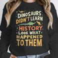 Back To School Dinosaur Social Studies Teacher Student Women Crewneck Sweatshirt, funny design Back To School Dinosaur Social Studies Teacher Student Women Crewneck Sweatshirt, funny design