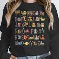 Back To School Kindergarten Teacher ABCs Animals Alphabet Women Crewneck Sweatshirt, funny design Back To School Kindergarten Teacher ABCs Animals Alphabet Women Crewneck Sweatshirt, funny design
