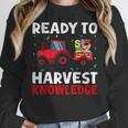 Back To School Teacher Farming Tractor Farmer Kids 100th Day Women Crewneck Sweatshirt, funny design Back To School Teacher Farming Tractor Farmer Kids 100th Day Women Crewneck Sweatshirt, funny design