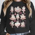 Ballet Ghost Ballet Dancer Spooky Dance Halloween Teacher Women Crewneck Sweatshirt, funny design