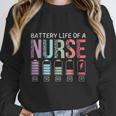Battery Life Of A Nurse School Teacher Appreciation Women Crewneck Sweatshirt, funny design Battery Life Of A Nurse School Teacher Appreciation Women Crewneck Sweatshirt, funny design