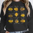 Bee Kind Positive Brave Happy Confident Humble Teacher Women Crewneck Sweatshirt, funny design Bee Kind Positive Brave Happy Confident Humble Teacher Women Crewneck Sweatshirt, funny design