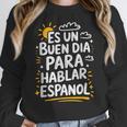 Bilingual Teacher Maestra Spanish Teacher Women Crewneck Sweatshirt, funny design