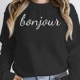 Bonjour T Shirt French Language Saying Teacher Student Men Women Girls Kids Women Crewneck Sweatshirt, funny design Bonjour T Shirt French Language Saying Teacher Student Men Women Girls Kids Women Crewneck Sweatshirt, funny design