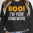 Boo I'm Your Homework Halloween Teacher Costume Women Crewneck Sweatshirt, funny design Boo I'm Your Homework Halloween Teacher Costume Women Crewneck Sweatshirt, funny design