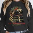All Booked For Christmas Christmas Book Tree For Teacher For Men Women Kids Women Crewneck Sweatshirt, funny design All Booked For Christmas Christmas Book Tree For Teacher For Men Women Kids Women Crewneck Sweatshirt, funny design