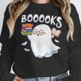 Books Halloween Librarian Teacher Reader Reading Book Lover Women Crewneck Sweatshirt, funny design