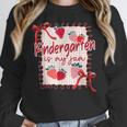 Bow Strawberry Kindergarten Is My Jam Teacher Kinder Team Women Crewneck Sweatshirt, funny design Bow Strawberry Kindergarten Is My Jam Teacher Kinder Team Women Crewneck Sweatshirt, funny design