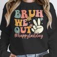 Bruh We Out Teacher Retro Last Day Of School Boys Girls Kids Women Crewneck Sweatshirt, funny design Bruh We Out Teacher Retro Last Day Of School Boys Girls Kids Women Crewneck Sweatshirt, funny design
